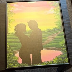 Romantic Silhouette Canvas Art….Title: ALWAYS+FOREVER